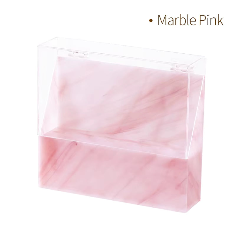 Acrylic Marble Tweezer Stand Display Organizer with Cover